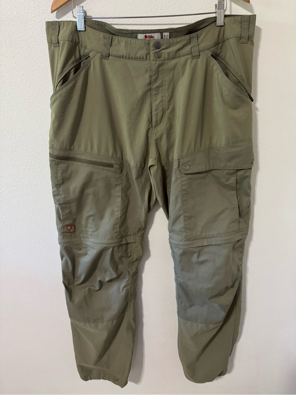 Fjall Raven Abisko Midsummer Zip Off Trousers Light Olive Green Convertible-38L
